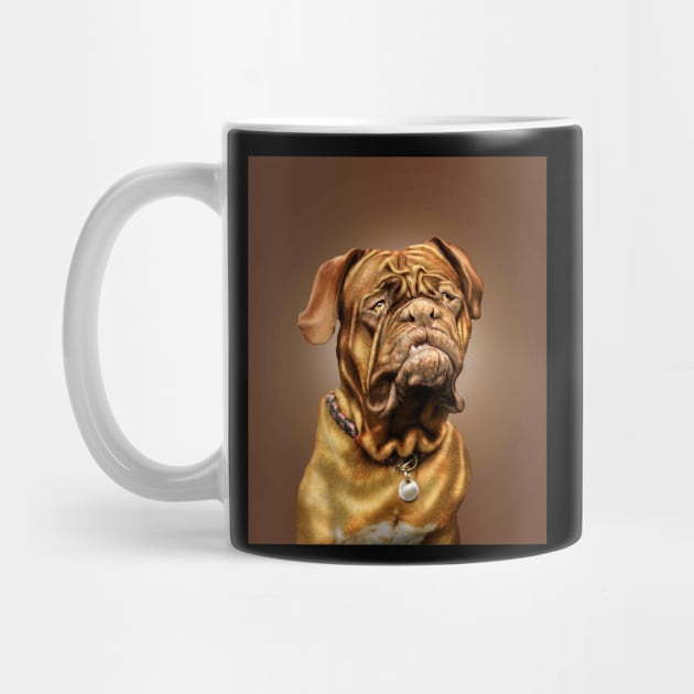 French Mastiff Dog Portrait by Random Galaxy